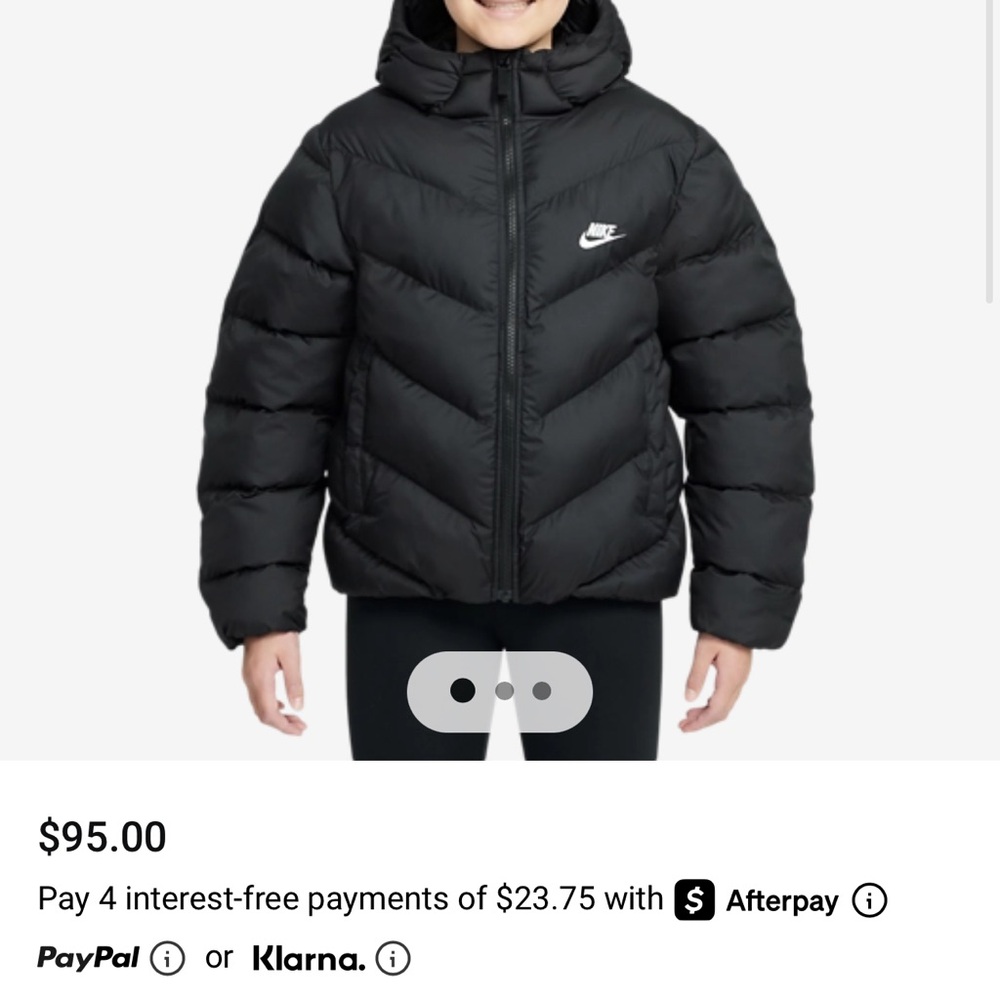 Nike Black Puffer Jacket